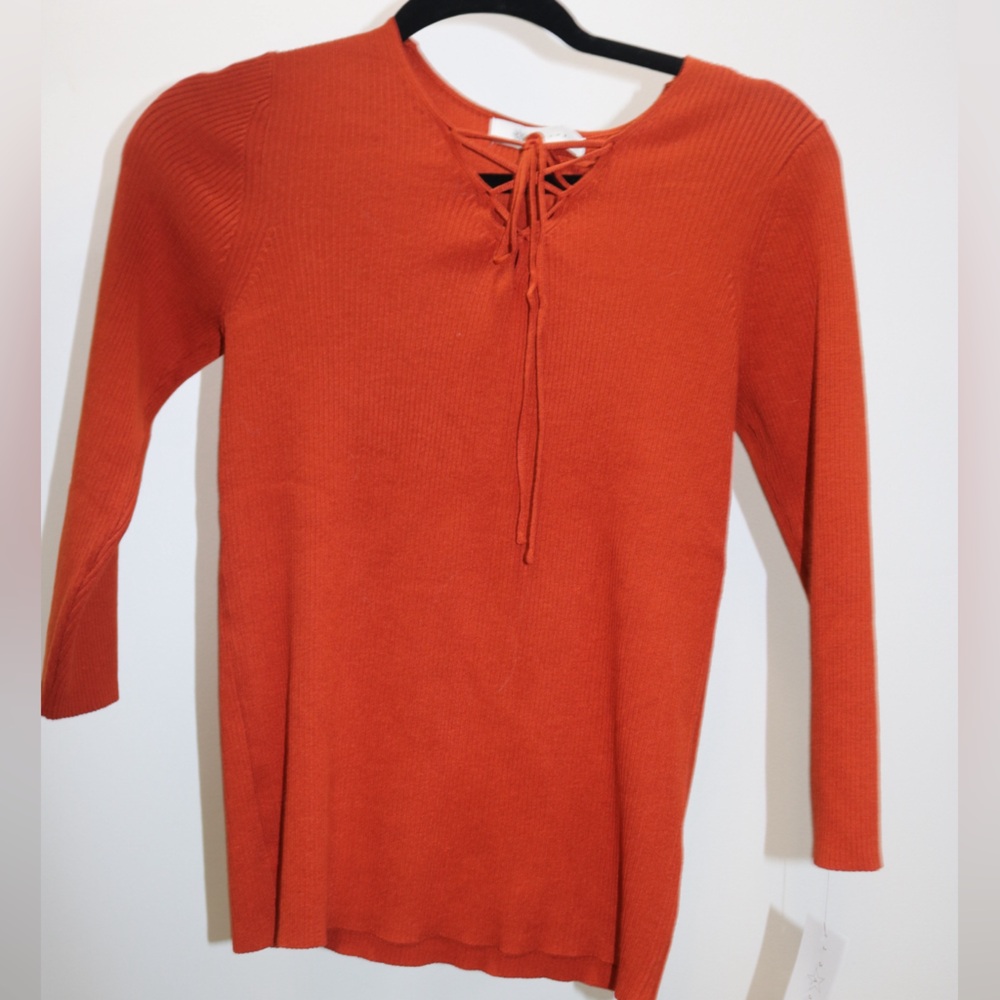 Fall sweater orange